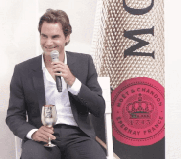 Roger Federer talking